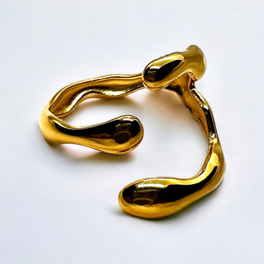 Gold Drip Ring (adjustable)